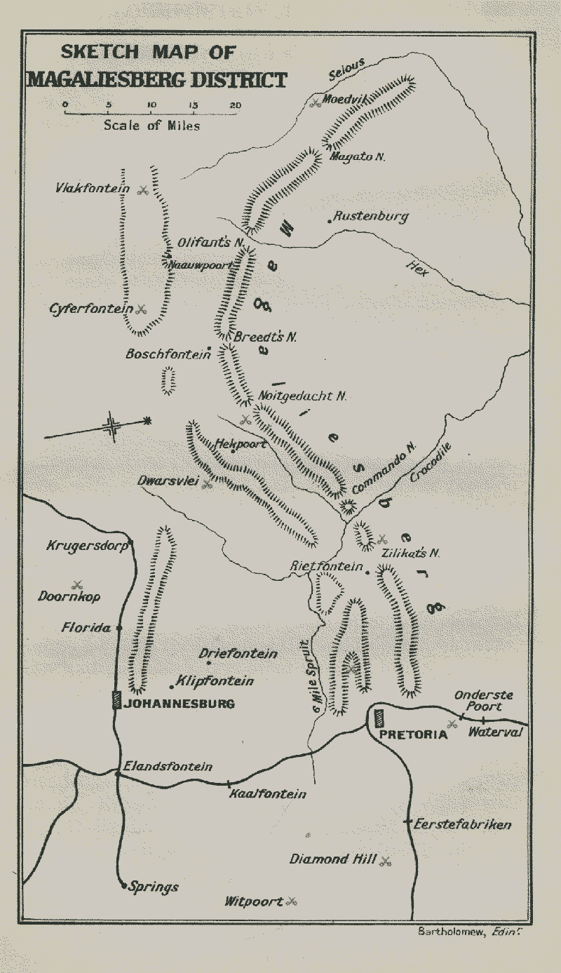 Sketch Cap of Magaliesberg District