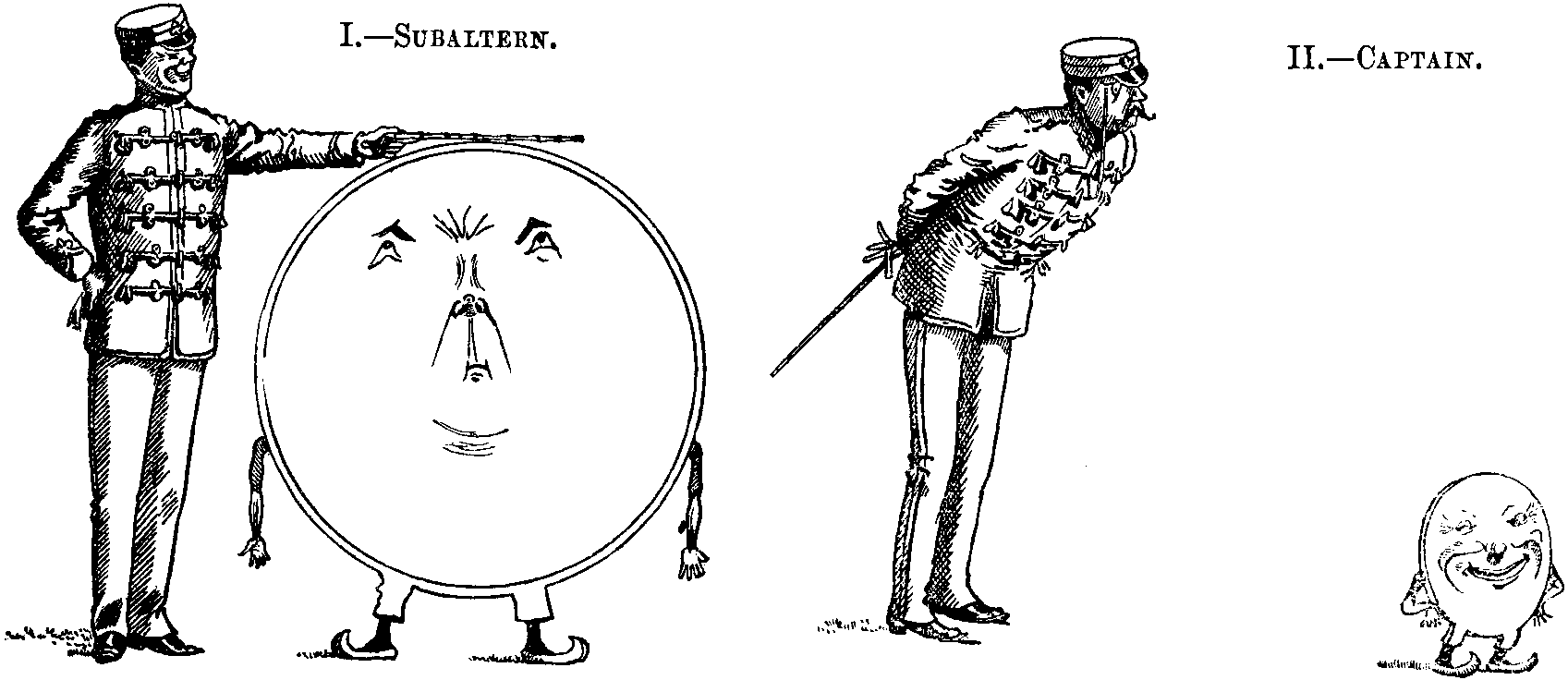 I.--Subaltern. II.--Captain.