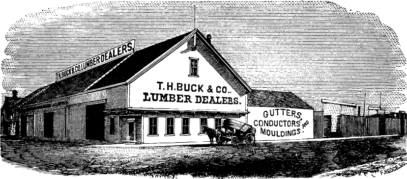 T.H. BUCK & BROTHER'S LUMBER YARD.