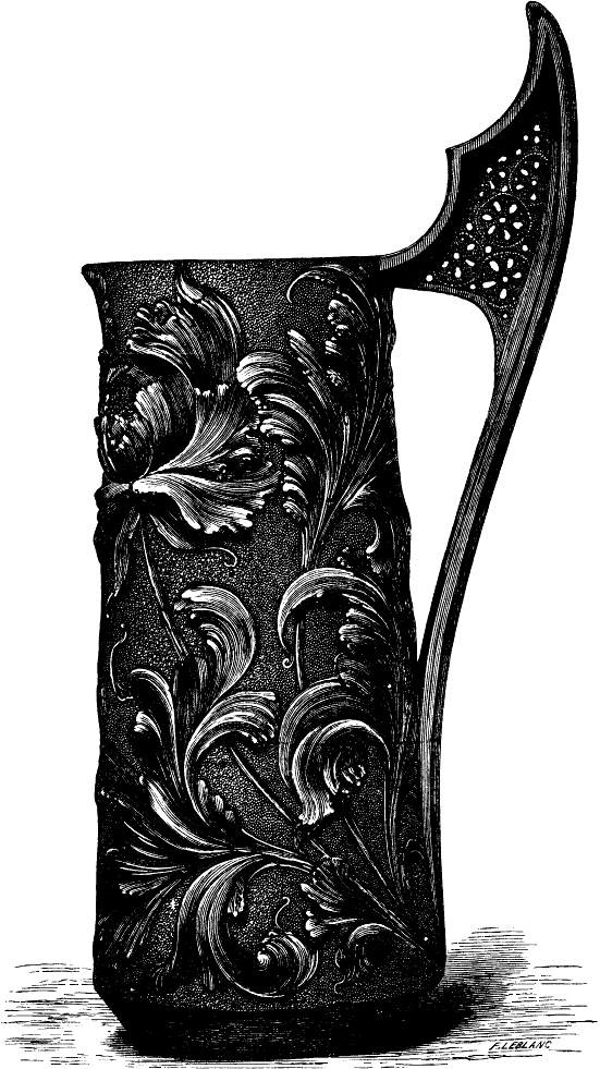 ORNAMENTAL JUG. (Low's Art Tile Works.)