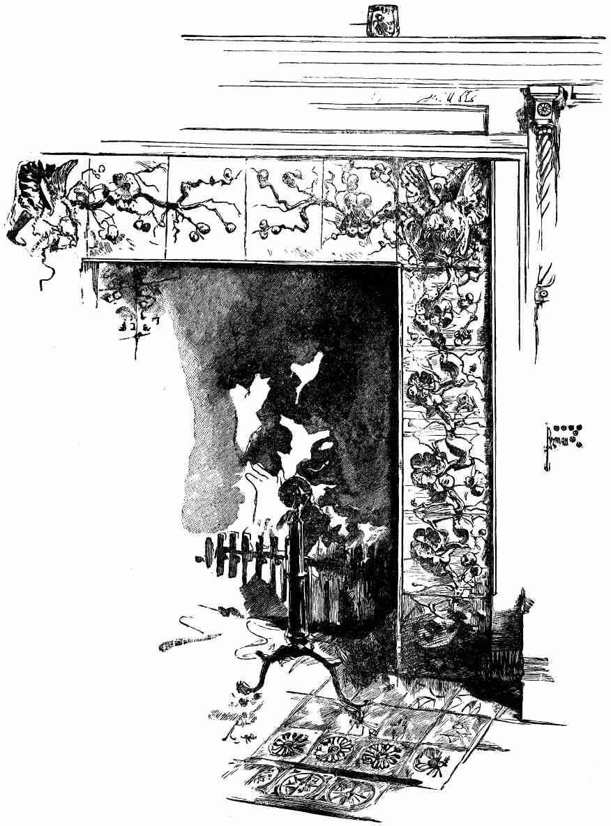A TILED FIREPLACE. (Low's Art Tile Works.)