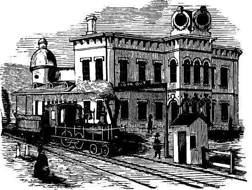 BLOCK AT CORNER OF CENTRAL AND MIDDLE STREETS, 1848.