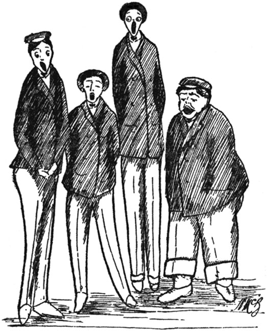 'Sweet and Low' by the quartette party always brought forth rounds of applause.