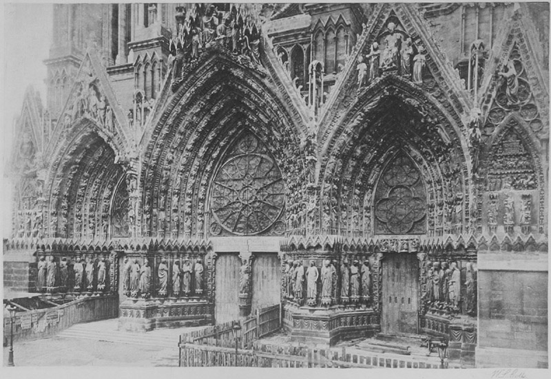 RHEIMS CATHEDRAL--WEST DOOR.