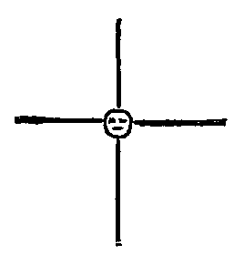 Sun with rays. Moqui pictograph