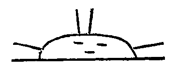 Sunrise. Moqui pictograph