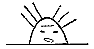 Sunrise. Moqui pictograph