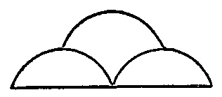 Clouds. Moqui pictograph