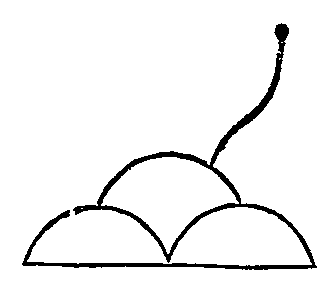 Lightning. Moqui pictograph