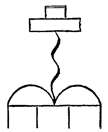 Lightning. Moqui pictograph