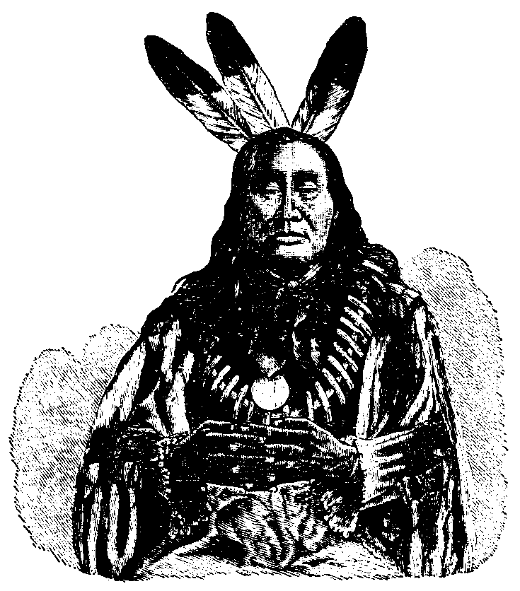 Log house. Hidatsa
