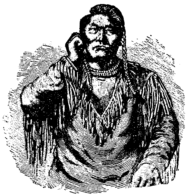 Blackfoot tribal sign. Shoshoni