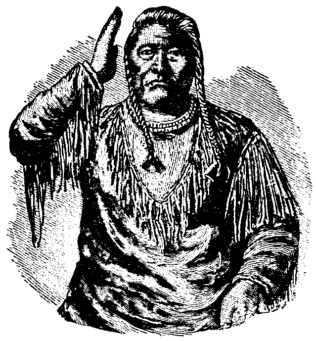Flathead tribal sign. Shoshoni