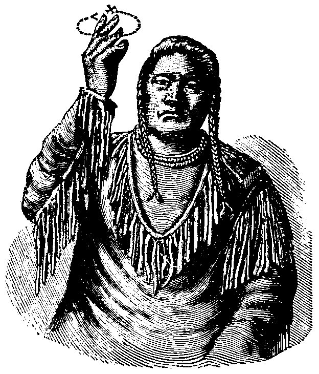 Kaiowa tribal sign. Comanche