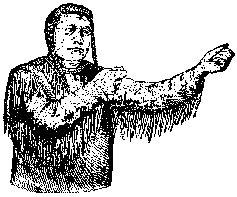 Kutine tribal sign. Shoshoni