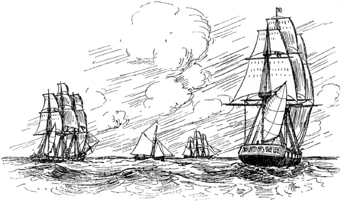 The Flora with the Fisgard, Wasso, and Nymph.
