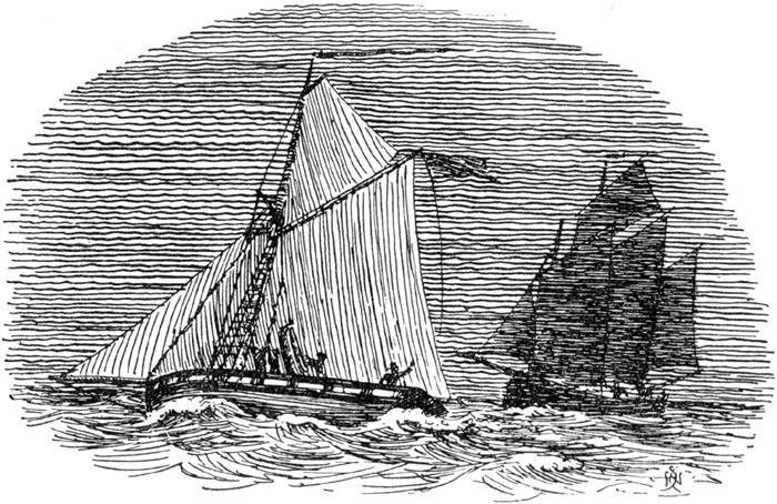 "The Badger was hoisting up the galley in the rigging."