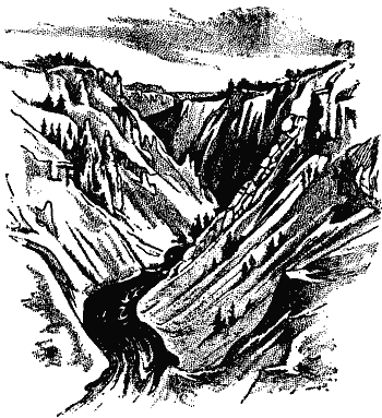 "Cutting Deep Gorges or Canons."