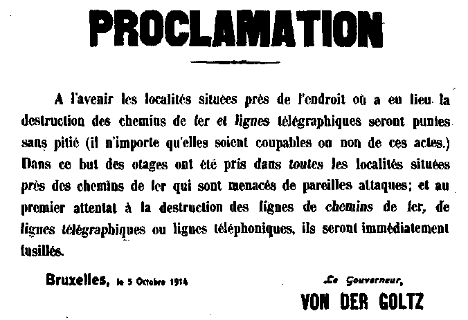 A typical proclamation