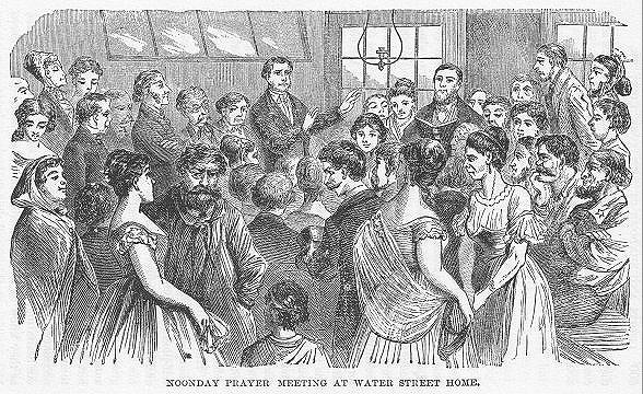 NOONDAY PRAYER MEETING AT WATER STREET HOME.
