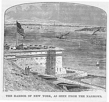 THE HARBOR OF NEW YORK, AS SEEN FROM THE NARROWS