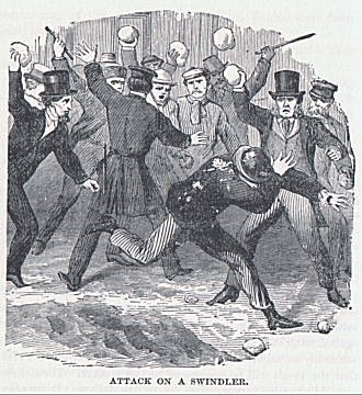 ATTACK ON A SWINDLER.