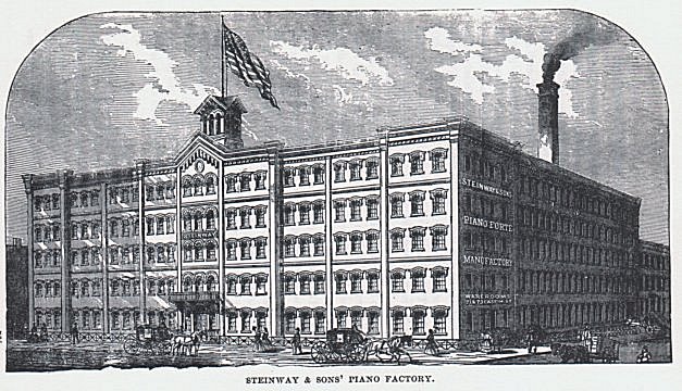 STEINWAY AND SONS’ PIANO FACTORY.