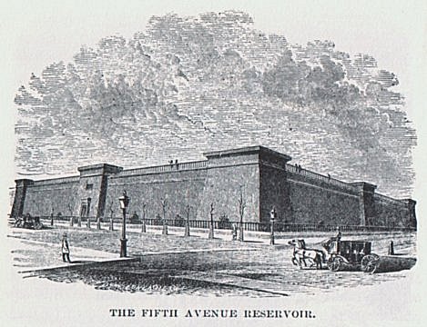 THE FIFTH AVENUE RESERVOIR.