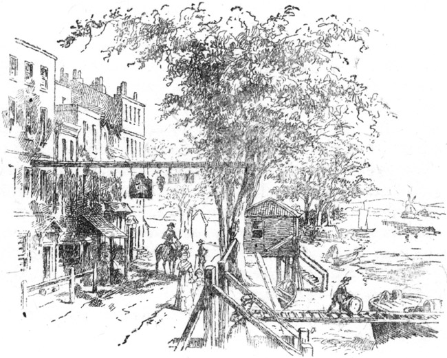 Chelsea at that time was a riverside village.