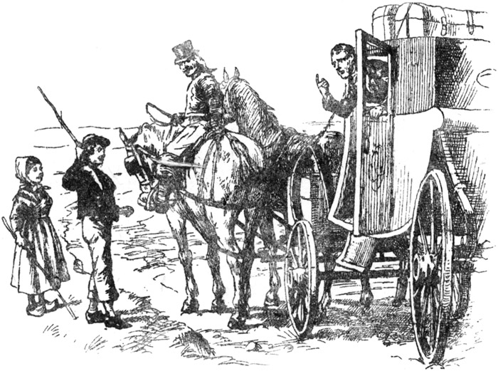 The tutor's carriage met them.
