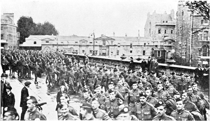 Recruiting March at Grand Parade, Bath.