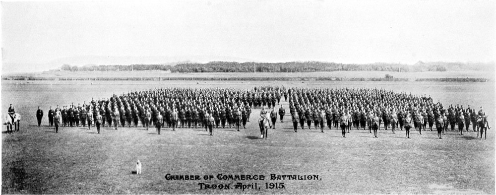 Chamber of Commerce Battalion, Troon, April, 1915.