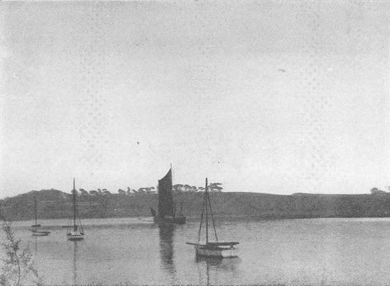 Woodbridge River (evening) where the 
“scandal” berthed