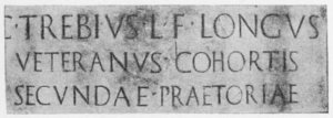 10. ROMAN INCISED INSCRIPTION. BOLOGNA
