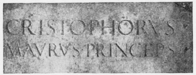 23. ITALIAN RENAISSANCE INSCRIPTION IN MARBLE.