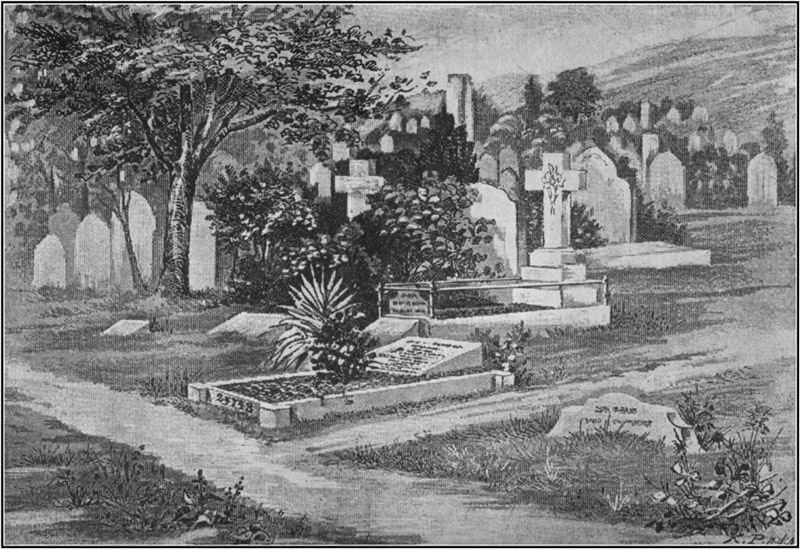 THE MARX FAMILY GRAVE IN HIGHGATE CEMETERY.