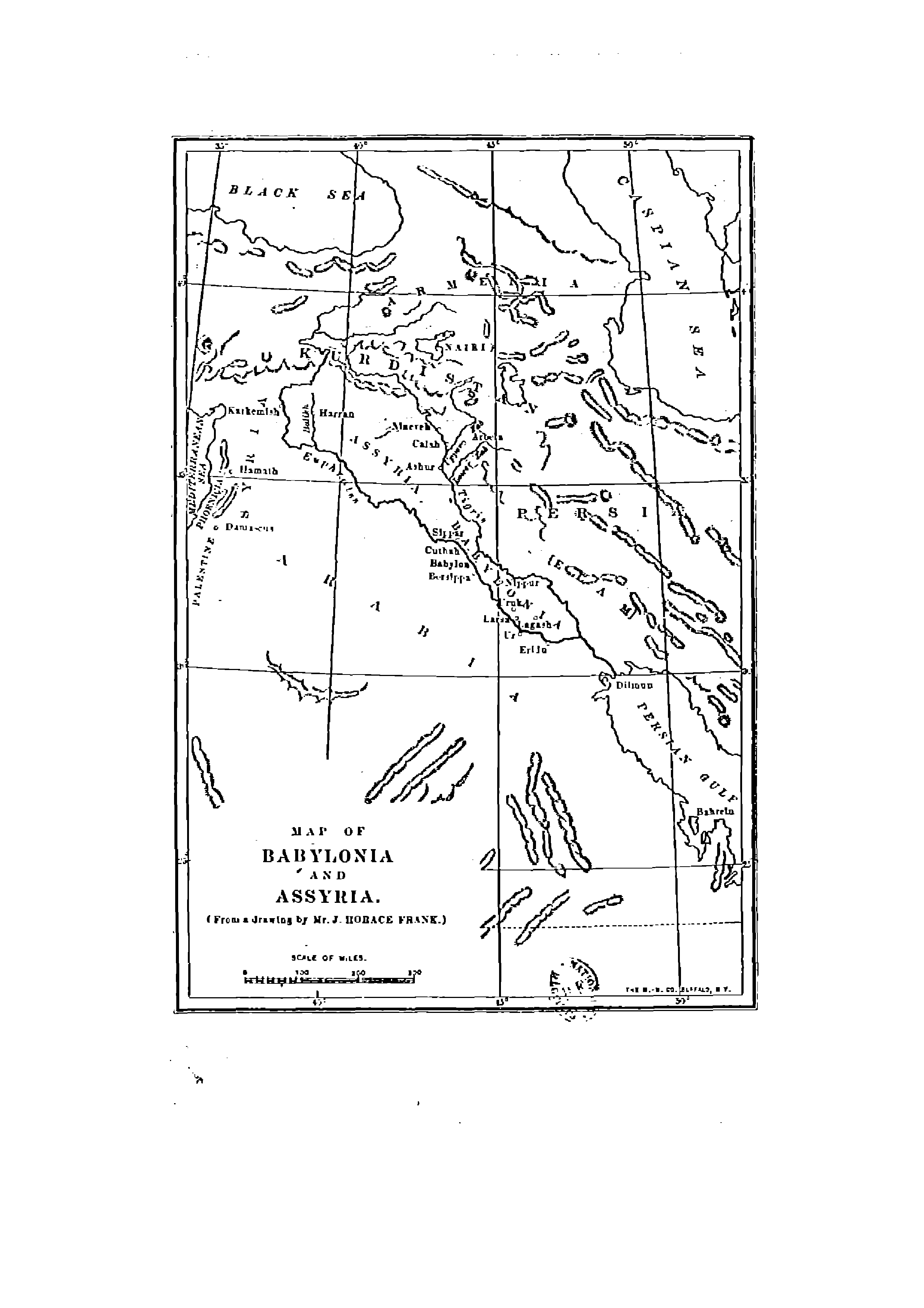Map of Babylonia and Assyria