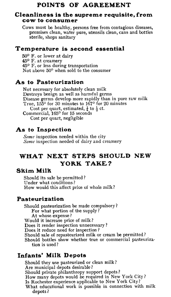 Clean Milk for New York City (pamphlet page 2)