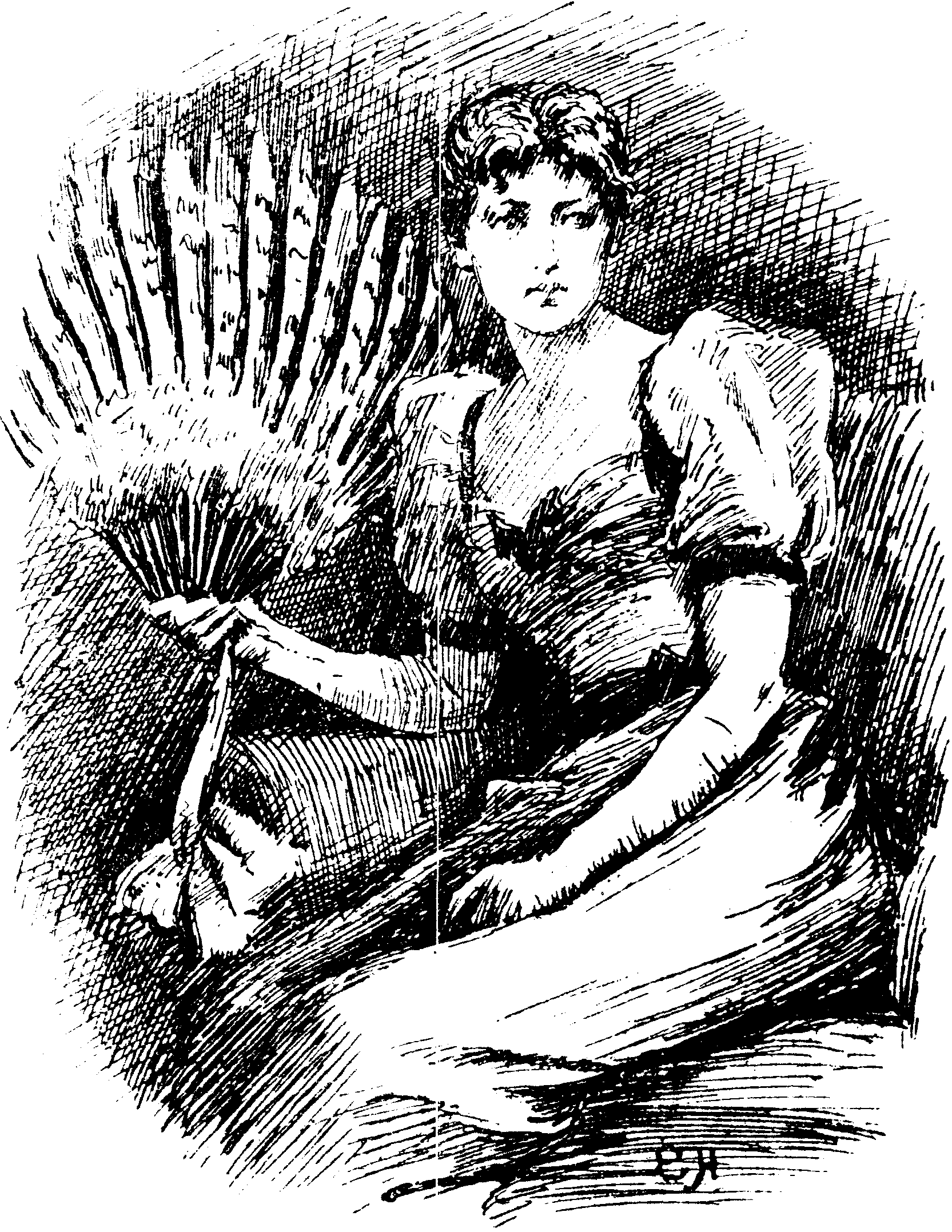 Lady with fan