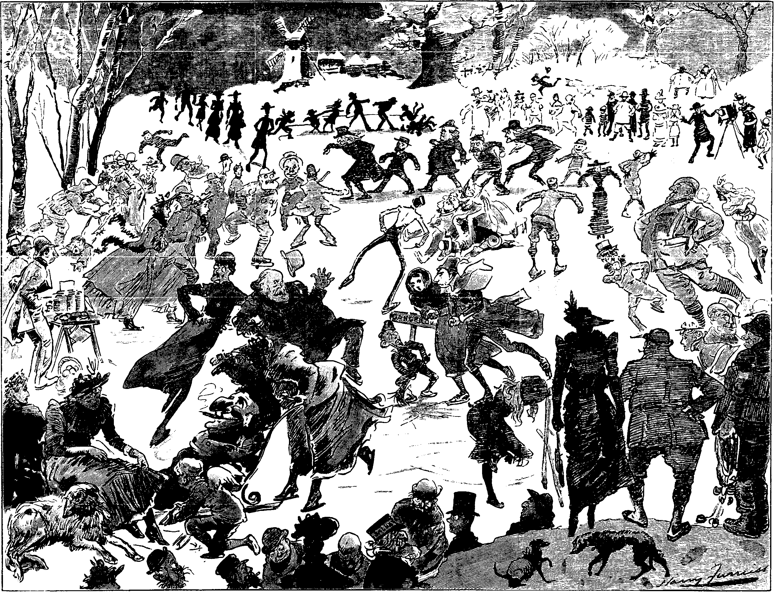 MR. PUNCH'S SKATING PARTY.