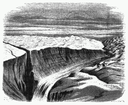 VIEW FROM THE INLAND-ICE OF GREENLAND.