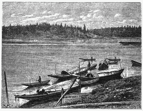 FISHING BOATS ON THE OB.