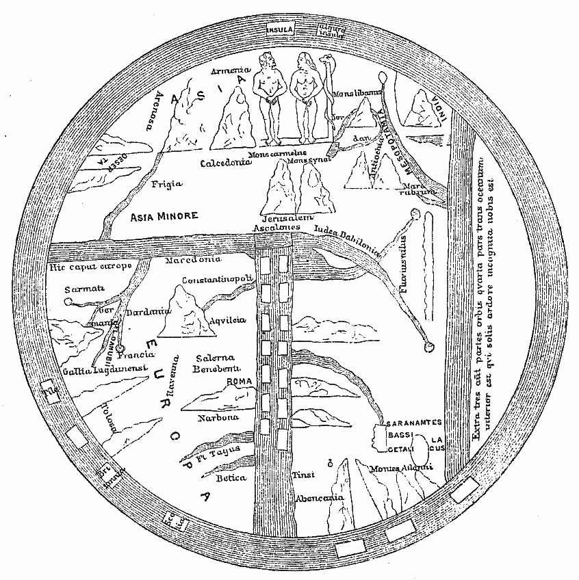 MAP OF THE WORLD, SAID TO BE OF THE TENTH CENTURY.
