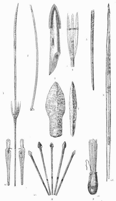 HUNTING IMPLEMENTS AT PORT CLARENCE.