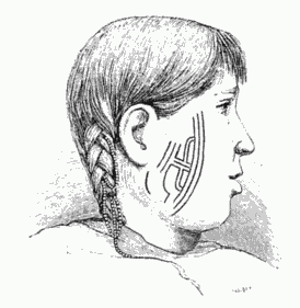 TATTOOED WOMAN FROM ST. LAWRENCE ISLAND.