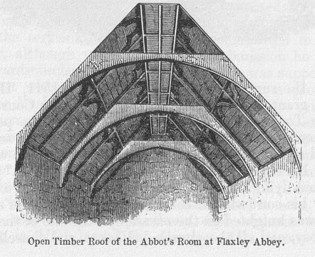 Open Timber Roof of the Abbot’s Room at Flaxley Abbey