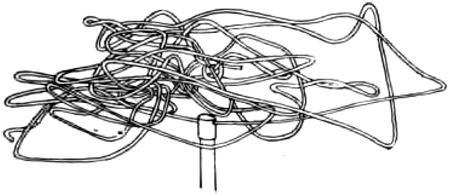 Model to illustrate the motion of an earth-particle during an earthquake.