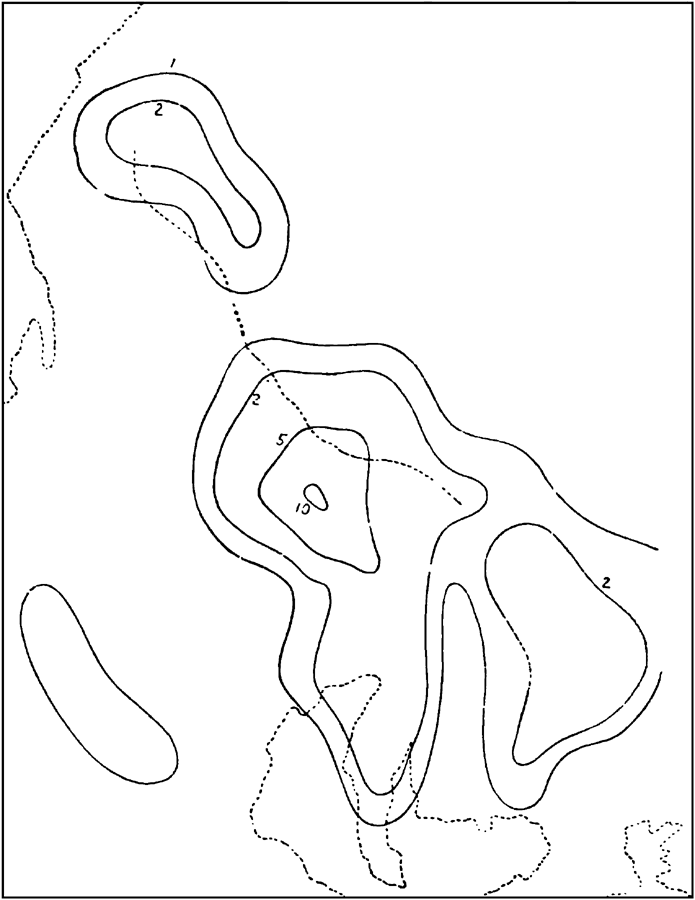 Distribution of preliminary Shocks in Space.