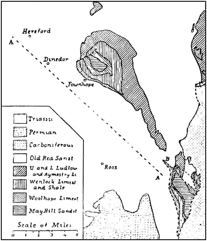 Geology of meizoseismal area of Hereford earthquake.