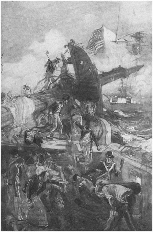 The Quarterdeck of the Java before the surrender